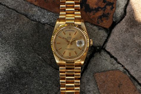 1990 gold rolex|1990 rolex day date.